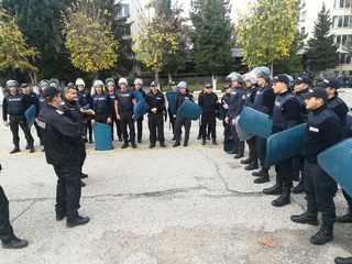 Практическо заняние се проведе днес в Центъра за специализация и професионална подготовка в Пазарджик при Академията на МВР
