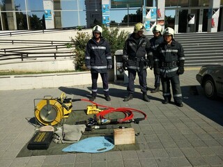 Демонстрация на служители от РСПБЗН-Пазарджик по повод Седмицата на пожарната безопасност 12-18 септември