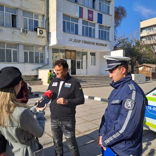 Пловдивската полиция се включи в поредно обучение на ученици по темата за пътната безопасност