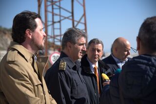 Съвместно учение на съставните части на Единната спасителна система се проведе днес край Пловдив
