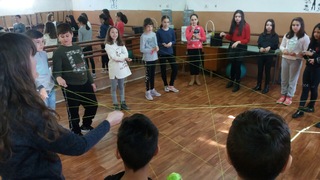 Проведено обучение с ученици по програма "Детско полицейско управление" в гр. Благоевград 