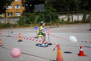 Полицейски служители от областната дирекция в Шумен и от РУ- Нови пазар се включиха в празник  по пътна безопасност