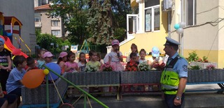 Урок по безопасност на пътя в ДГ "Звънче"- Шумен