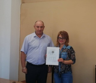 Държавни служители на сектор ФОУССД към ОДМВР-Сливен с награди от министъра на вътрешните работи Бойко Рашков