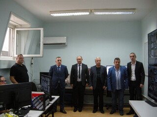 Старши комисар Димитър Величков присъства на откриването на центъра за видеонаблюдение на Община Сливен