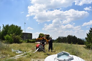 Пожаро-тактическо учение за действия при горски пожари се проведе край село Кортен