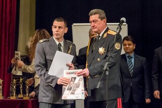 Служител на РСПБЗН-Сливен награден за героизъм в Националния конкурс „Пожарникар на годината „- 2017