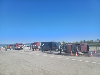 Съвместно областно учение за реакция при настъпване на тежко пътнотранспортно произшествие се проведе в Стара Загора