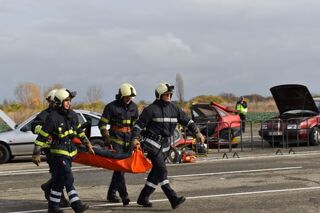Съвместно областно учение за реакция при тежко пътнотранспортно произшествие