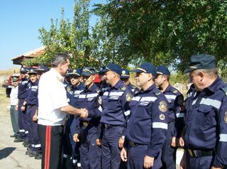 Служителите от РСПБЗН Елхово са наградени с колективна награда