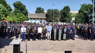 Тържествена церемония, на която положиха клетва 124 стажанти от ЦСПП, се състоя на площада пред ОДМВР – Пазарджик