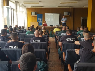 Стажантите от Главна дирекция „Гранична полиция“ се запознаха с актуалната обстановка по отношение на бежанците в Република България