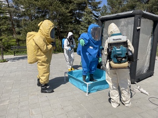 Курсанти от факултет „Пожарна безопасност и защита на населението“ проведоха занятие по дисциплината „Спасителни дейности“