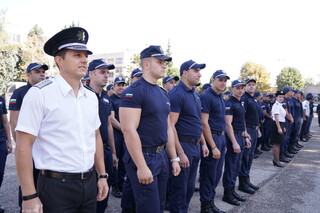 Тържествено полагане на клетва на стажанти от ГД "Национална полиция" в ЦСПП - Пазарджик