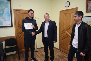 Ръководството на видинската полиция удостои с грамоти петима млади мъже, предотвратили две телефонни измами