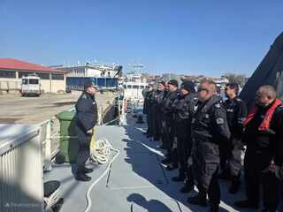 Граничният полицейски кораб 524 „Балчик“ се завърна от участие в операция, координирана от Агенция Фронтекс в Егейско море