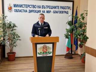 Данни за пътнотранспортната обстановка в област Благоевград представи на брифинг главен инспектор Сергей Алексов