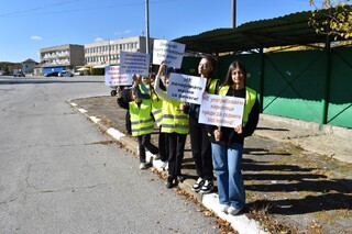 Открит урок по пътна безопасност се проведе на специализираните площадки в с. Балван