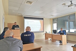 ЗАМЕСТНИК-ДИРЕКТОРЪТ НА ГДПБЗН СТАРШИ КОМИСАР ЛЮБОМИР БАРОВ ПРИСЪСТВА НА ГОДИШНИЯ ОТЧЕТ НА РДПБЗН – РУСЕ