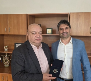 Комисар Валери Симеонов е награден с почетен медал на МВР в знак на признателност