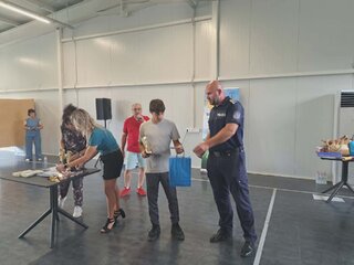 Служители на полицията се включиха в спортен турнир за превенция на зависимостите в Две могили