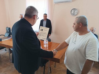 След 38 години служба в системата на МВР Богомил Адамов бе изпратен в заслужен отдих