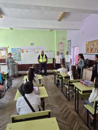 Първа беседа по пътна безопасност за учебната година в село Ясенково
