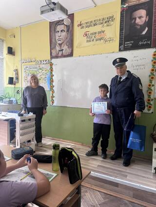 Ученик от Русе получи грамота за доблест и гражданска отговорност