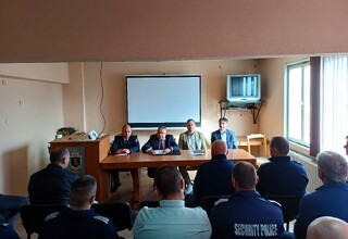 Директорът на ОДМВР-Стара Загора старши комисар Димитър Машов представи днес пред състава новия началник на РУ-Казанлък главен инспектор Георги Костадинов