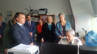 Еврокомисарят по вътрешни работи Илва Йохансон посети ГКПП „Аерогара София“