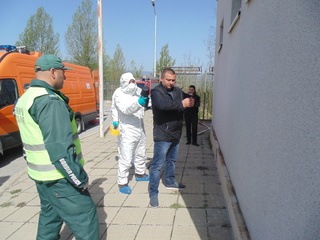На ГКПП Илинден се проведе учение за реакция при незаконен внос на ядрен материал