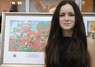 Награждаване на победители в конкурса за детска рисунка „С очите си видях бедата” – 2024 г.