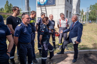 Тренировъчен полигон за повишаване готовността за реакция при наводнение бе открит днес в ГДПБЗН