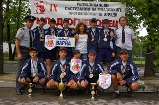 Проведоха се Деветите републикански състезания на МПО “Млад огнеборец” – Албена 2008, с освещаване на Представително знаме на младежките противопожарни отряди 