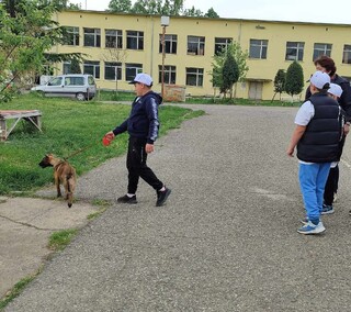 Деца от Детските полицейски управления посетиха Школата за обучение на служебни кучета в Берковица и се запознаха с работата на пътните полицаи