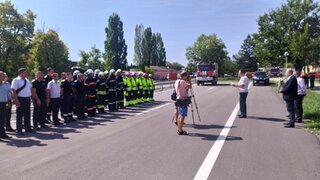 С демонстрация по гасене на горски пожар, предизвикал катастрофа между лек автомобил и влак служителите на РД ПБЗН Монтана отбелязаха професионалния си празник