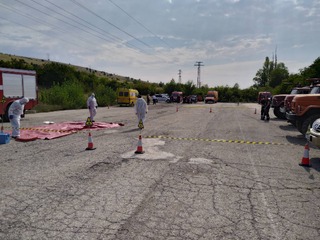 Пожаро-тактическо учение с участието на сили и средства на Единната спасителна система в района на язовир „Огоста”