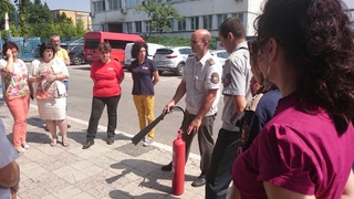 Учебна евакуация и пожаро-тактическо занятие в „Монбат“ – Монтана