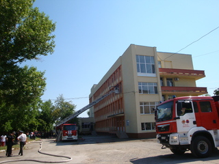 Пожаро-техническо учение в болницата в Монтана 