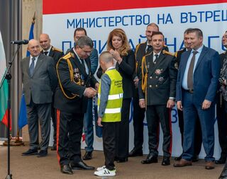 Отличие за доброволец от Детското полицейско управление в Пазарджик
